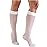 Truform Sheer Compression Stockings, 15-20 mmHg, Women\'s Knee High Length, 20 Denier, White, X-Large