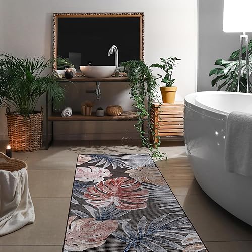 Miniatura 228 de CAMILSON Indoor Outdoor Rug 5x7 Bohemian Medallion Floral Area Rugs for Indoor and Outdoor Patios Easy-Cleaning Non-Shedding Living Room Garden and