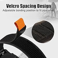 Vista 2 de ANCOOL Correa compatible con Garmin Fenix 7X/6X/5X, correas de nailon de fácil ajuste de 1.024 in para Garmin Fenix 3/5X Plus/6X Pro/Tactix Negro