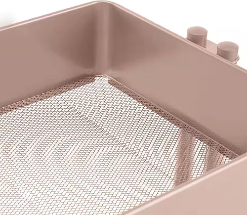 Miniatura 4 de Simply Tidy Lexington - Carrito de almacenamiento multiusos de 3 niveles con ruedas para organizar suministros en espacios del hogar u oficina, oro