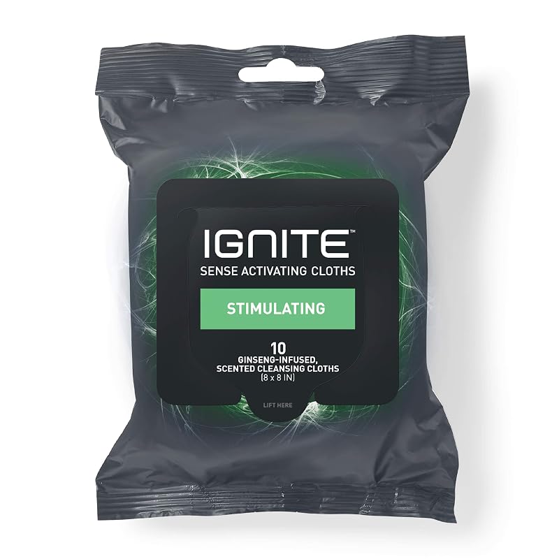 Toalhas umedecidas corporais Medline Ignite, 20,32 cm x 20,32 cm, pacote com 10