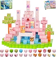 SSAWER 48PCS Magnetic Blocks for Kids Ages 3-8 | STEM Magnet Cubes Building Toys with Storybook, Safe Sensory Play for Girls & Boys