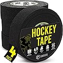 EAGLES 4 Pack Hockey Tape Black, White or Clear Multipurpose Durable Cloth or PVC Tape Roll - Strong Adhesive - Hokey Sports Gifts, Accessories, Equipment, Gear