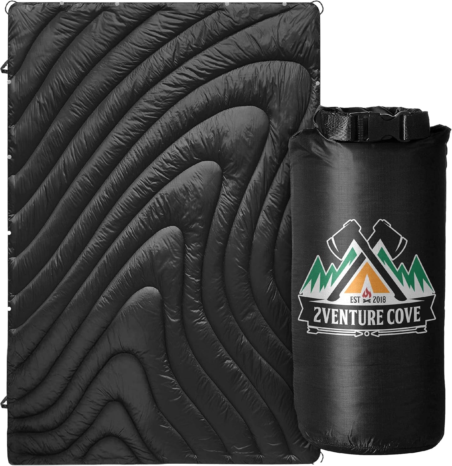 Outdoor Blanket Warm Camping Blankets for Cold WeatherPackable Puffy