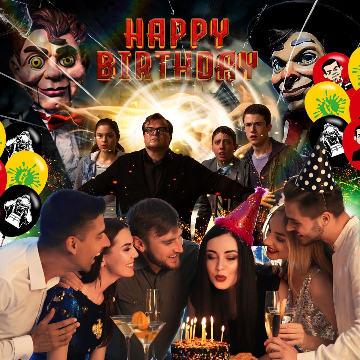 Goosebumps Birthday Party Decoration, Photo Background 5 x 3 FT, 18 Pcs Balloons,Goosebumps Merch Party Backdrop Supplies - Image 6