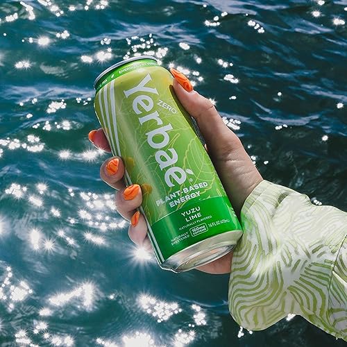 Vista 87 de Yerbaé Bebida energética, piña de cereza negra, 120 mg de cafeína. Sin azúcar/calorías/carbohidratos, energizada por Yerba Mate, alternativa