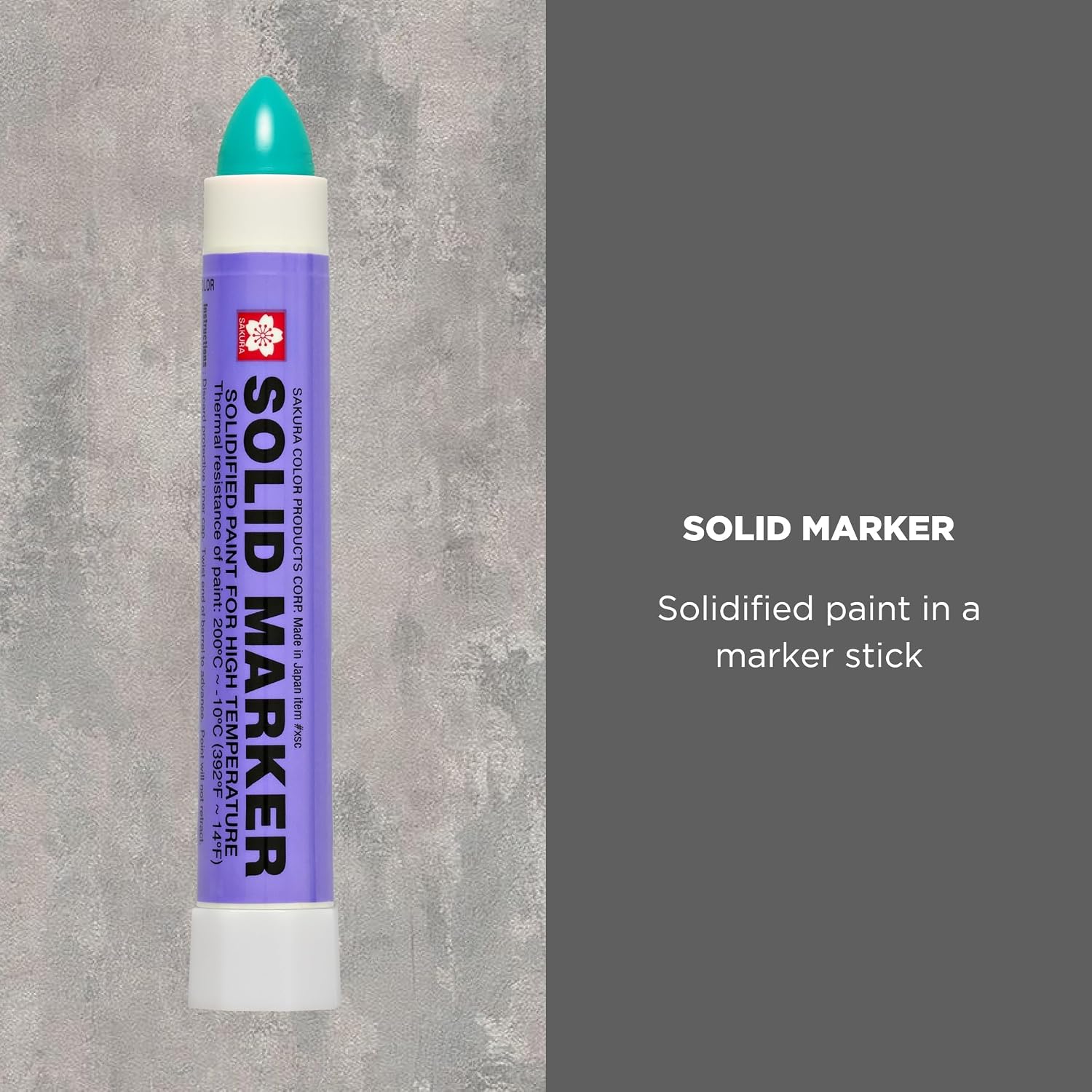 Sakura Solid Paint Markers, Green, 12 Pack | Permanent Pens for Wood, Glass, and Window, Marks Any Surface at Any Angle, Waterproof, Fast Drying, Non-Toxic