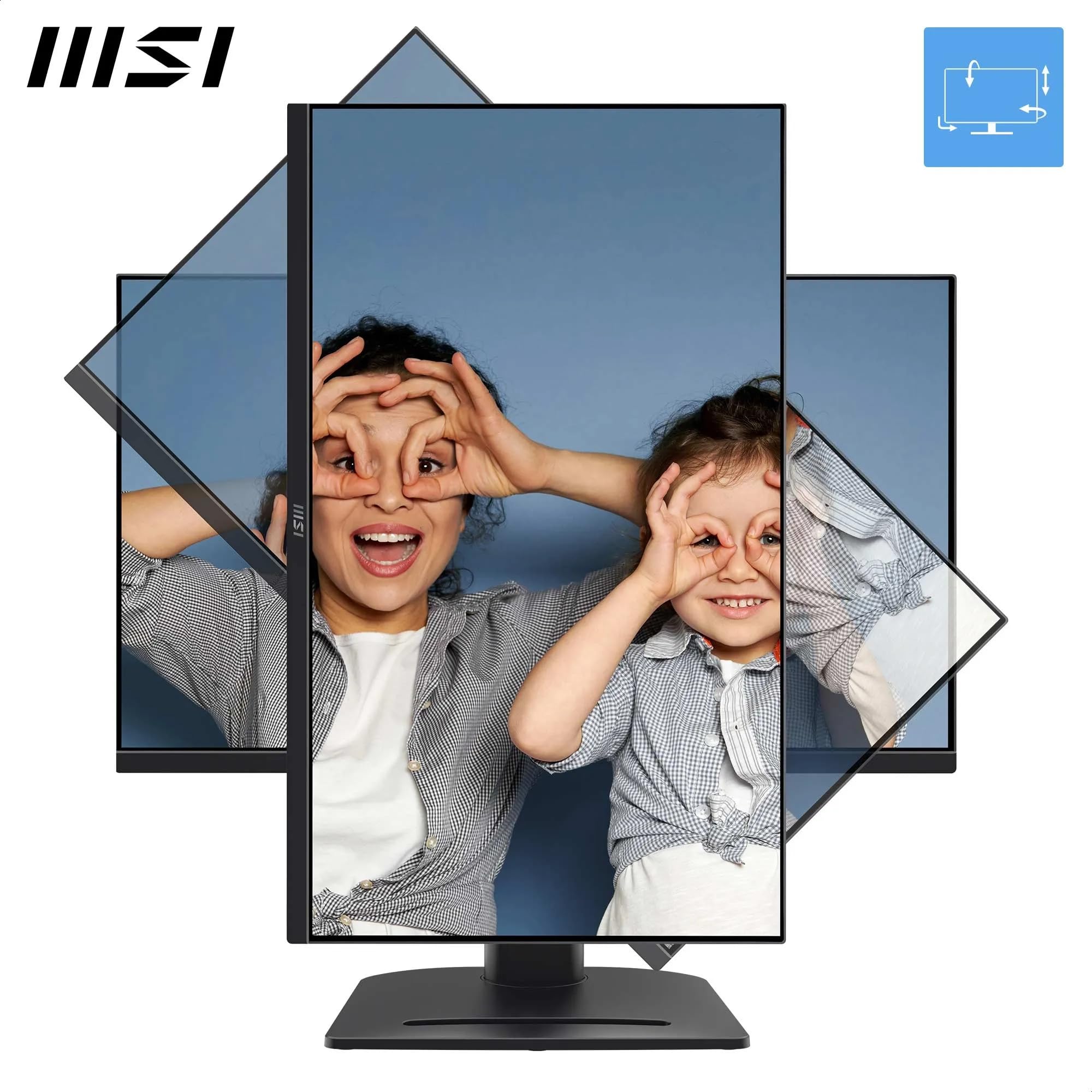 MSI Pro MP275QPG Monitor Profesional WQHD de 27", Panel IPS de 2560 x 1440, 100 Hz, Montaje VESA, adaptative Sync, Ajustable en 4 direcciones, HDMI 2.0b, Negro