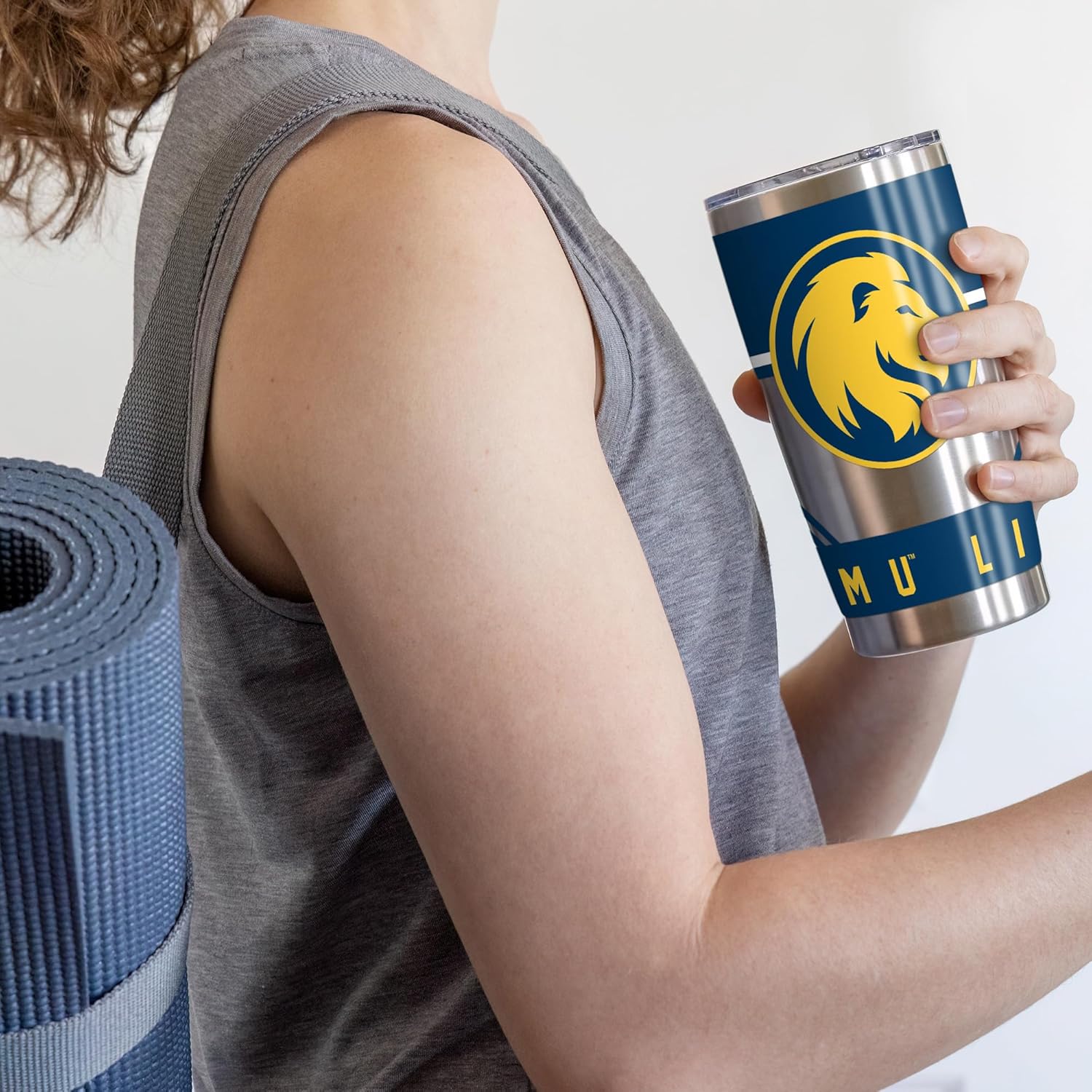 Rico Industries NCAA East Texas A&M Lions Standard 20oz Stainless Steel Tumbler with Lid - Great For Coffee, Tea, Water or Cocktails - Image 4