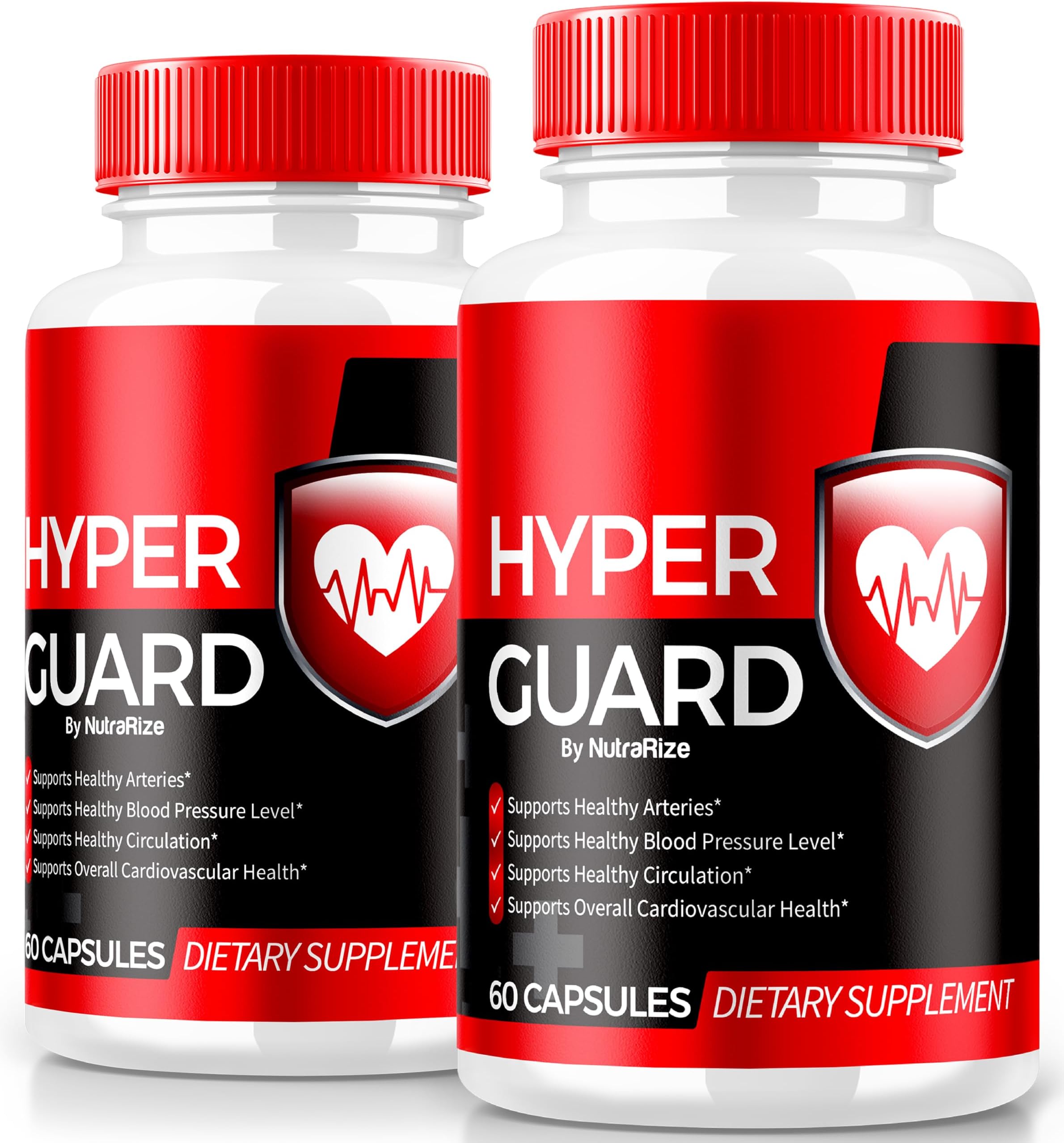 (2 Pack) Hyper Guard Capsules, All Natural HyperGuard Blood Vessel Cleaner, Premium Formula to Support Overall Health and Wellness, Official Hyper Guards Review (120 Capsules)