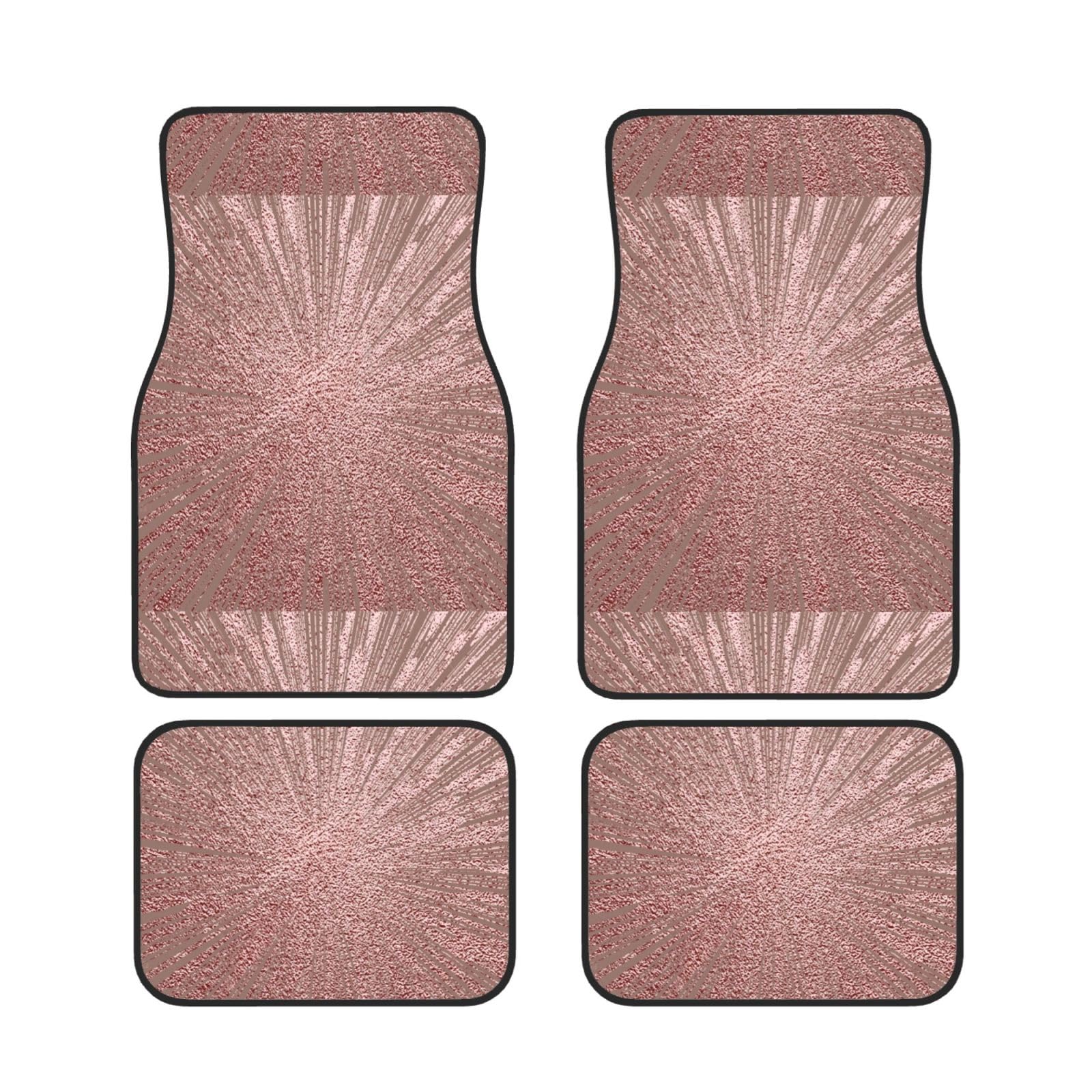 Roségold-Rosa, 4er-Set Auto-Fußmatten, Neopren-Fußmatten für Fahrzeuge, rutschfeste Auto-Fußmatten, Autozubehör