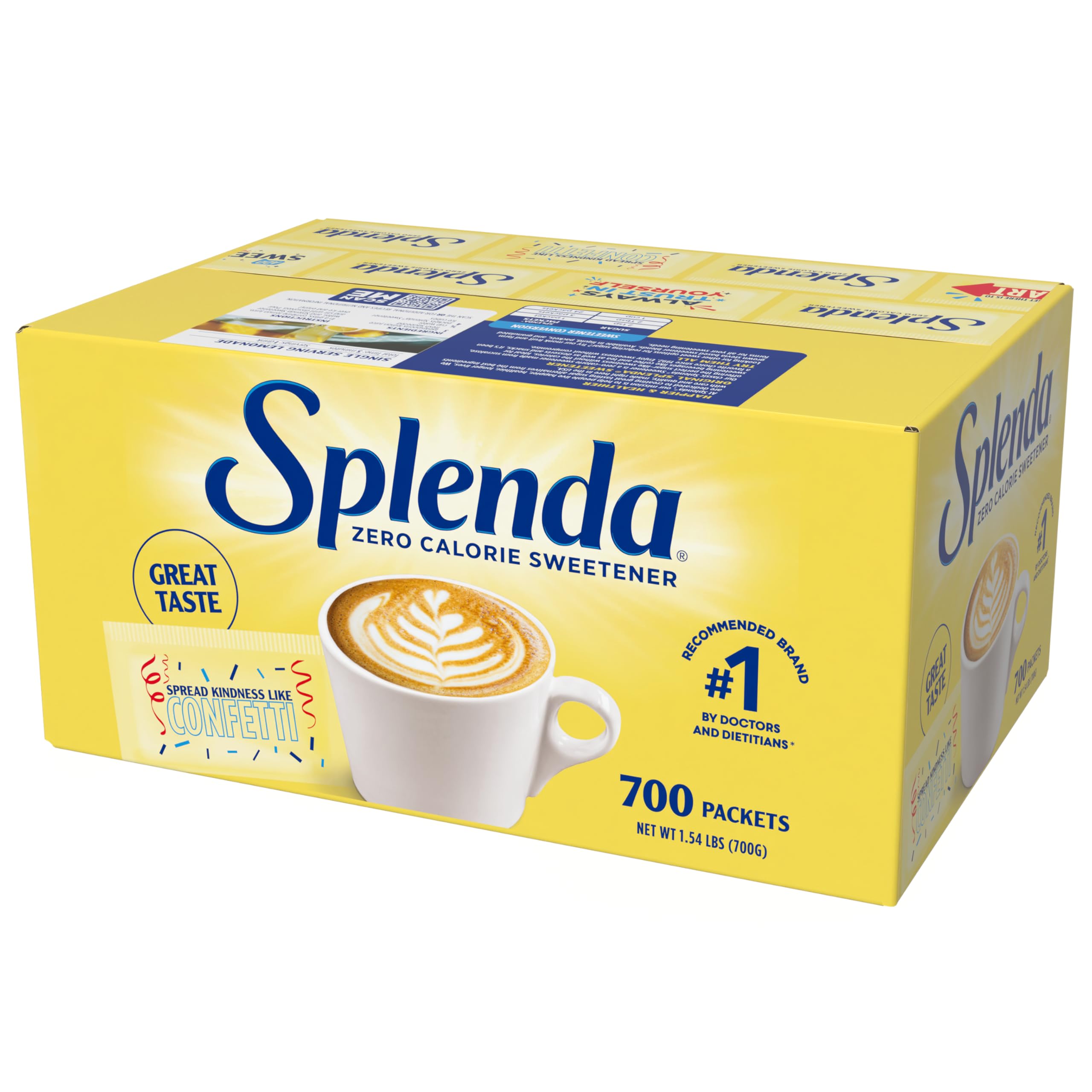 SPLENDAZero Calorie Sweetener, 700 Count Packets