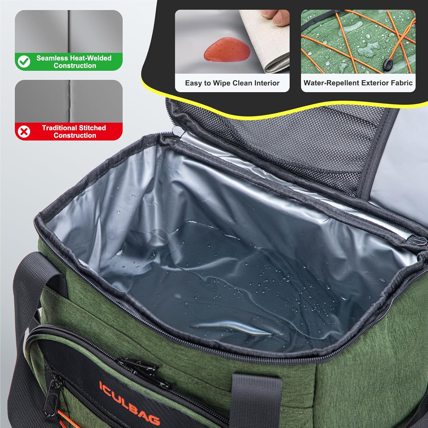 Backpack Coolers Insulated Leak Proof 35cans Soft Insulated Cooler Backpack for Women Men 12 Hours Cooling for Camping Hiking Beach Picnic