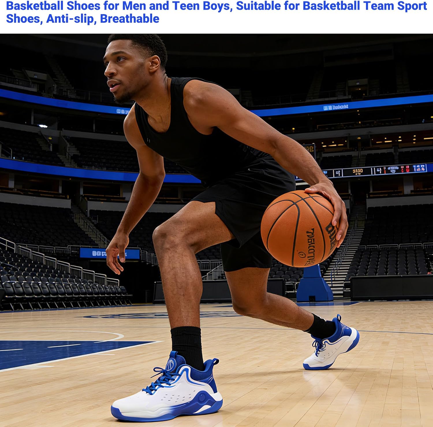 Beita Basketball Shoes for Men High Upper Sneakers Breathable Sports Shoes Anti Slip