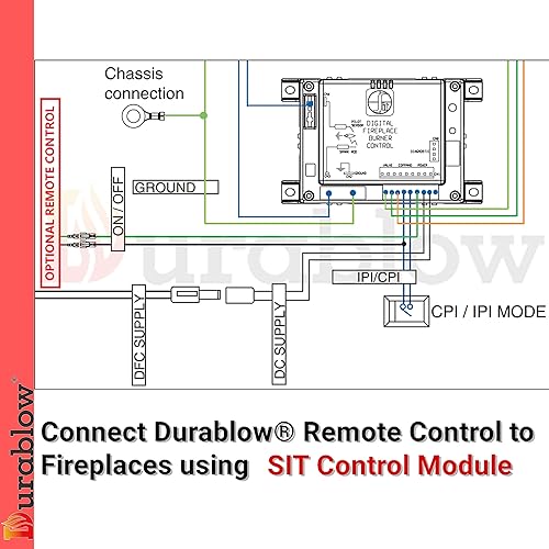 Miniatura 5 de Durablow SH3002 - Control remoto para chimenea de gas, WiFi, hogar inteligente, para válvula Millivolt, para Alexa, Google Home (encendidoapagado,