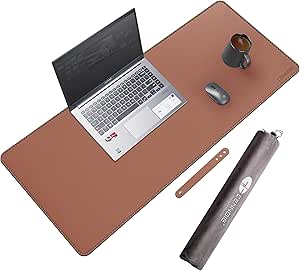 Desk Mat -Computer Desk Mat With Non Slip Suede Bottom With Stitched Edges Waterproof Leather Desk Pad Pu Desk Cover For Home Mouse Makeup Mat For Vanity Pink 31 5 X 15 7 P 211075970 - View #10