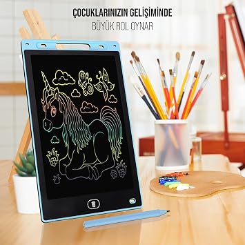 Touch Screen Digital Drawing Board for Kids and Adults from Babylon, Writing and Drawing Tablet with Pen (Grey, CWT-10)