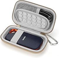 Vista 11 de Yinke Estuche rígido para SanDisk Extreme Pro/SanDisk Extreme portátil SSD externo 500GB 1TB 2TB, Funda protectora de viaje Bolsa de almacenamiento