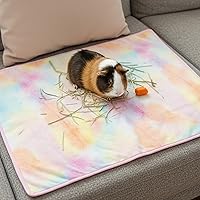 Vista 6 de Alfombrilla para jaula de conejillo de indias, paquete de 3 unidades, 19.2 x 24 pulgadas, impermeable, accesorios de ropa de cama para animales