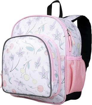 JumpOff Jo 12-Inch Backpack for Boys & Girls, Ideal for School & Travel with Padded Back, Mesh Pocket & Adjustable Straps Fairy Blossom