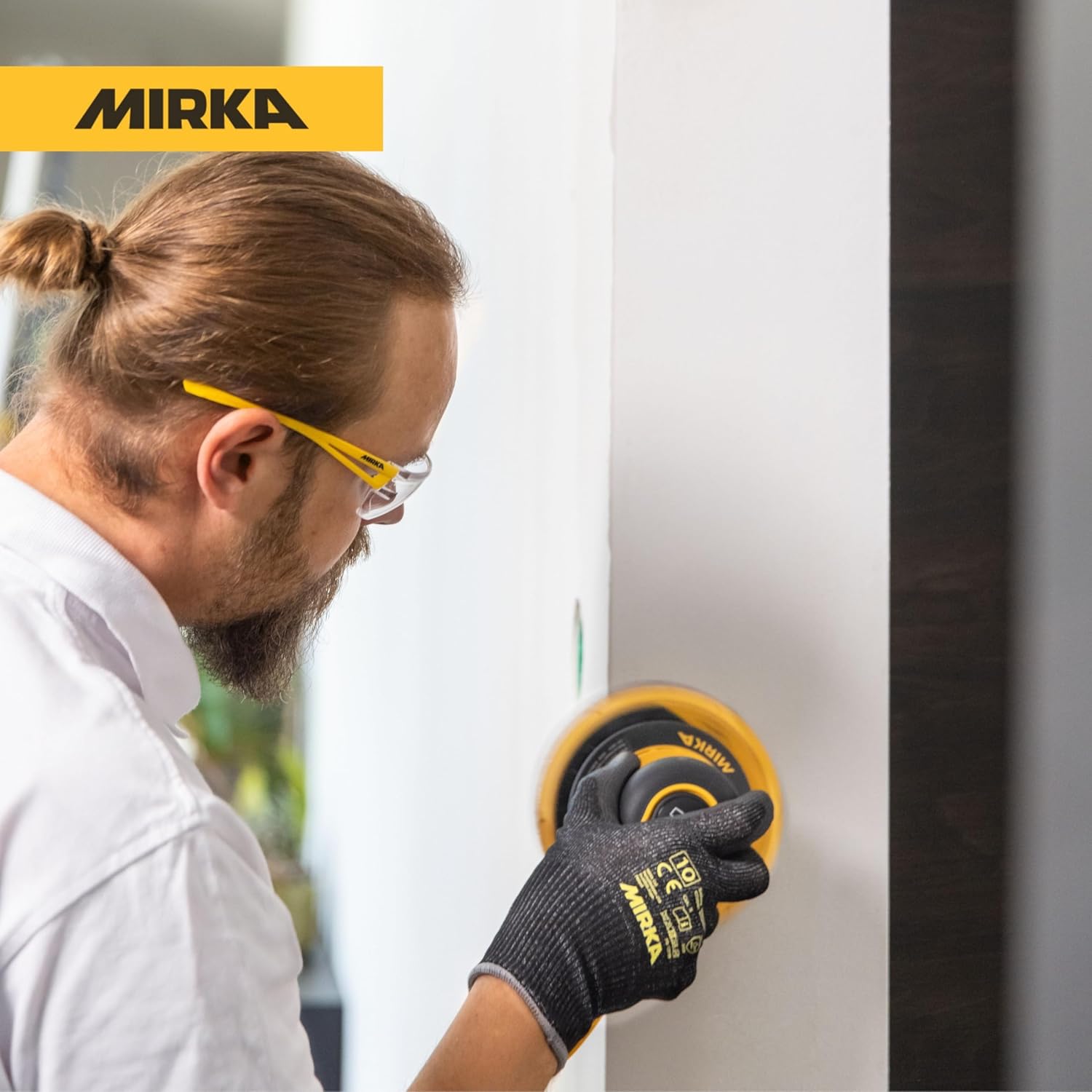Mirka DEROS II 550 Dust-Free Sander, 5 Inch Hook & Loop - 5.0mm Orbit Random Orbital Sander – 110V Electric Power Tool for Woodworking, Drywall, Automotive Car & Wood Sanding
