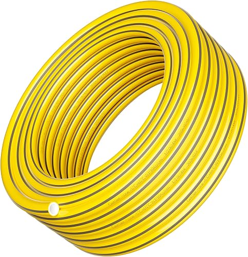 Garden Hose Pipe 13 mm (1/2 inch),Outdoor Water Hose 15M/50FT Anti- 4 Layers Thicker Reinforced Explosion Proof Outdoor, Highly Flexible, 40 Bar Bursting Pressure,UV Resistant