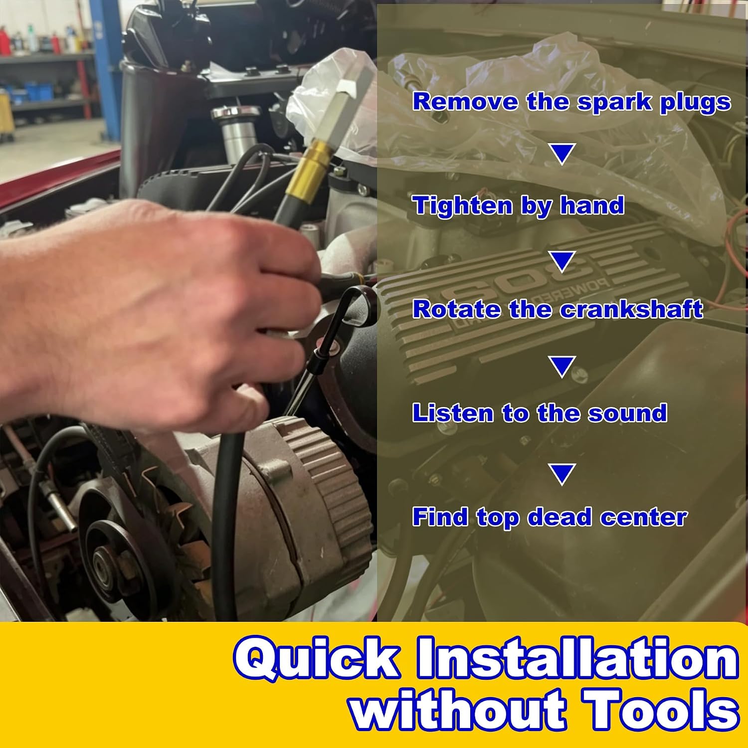 Top Dead Center Tool 8016MRG TDC Whistle,#7880 14mm Thread TDC Indicator Standard,Universal Top Dead Center Indicator for Timing & Valve Adjustment,Distributor Installation,with Piston Stop Tool 66792