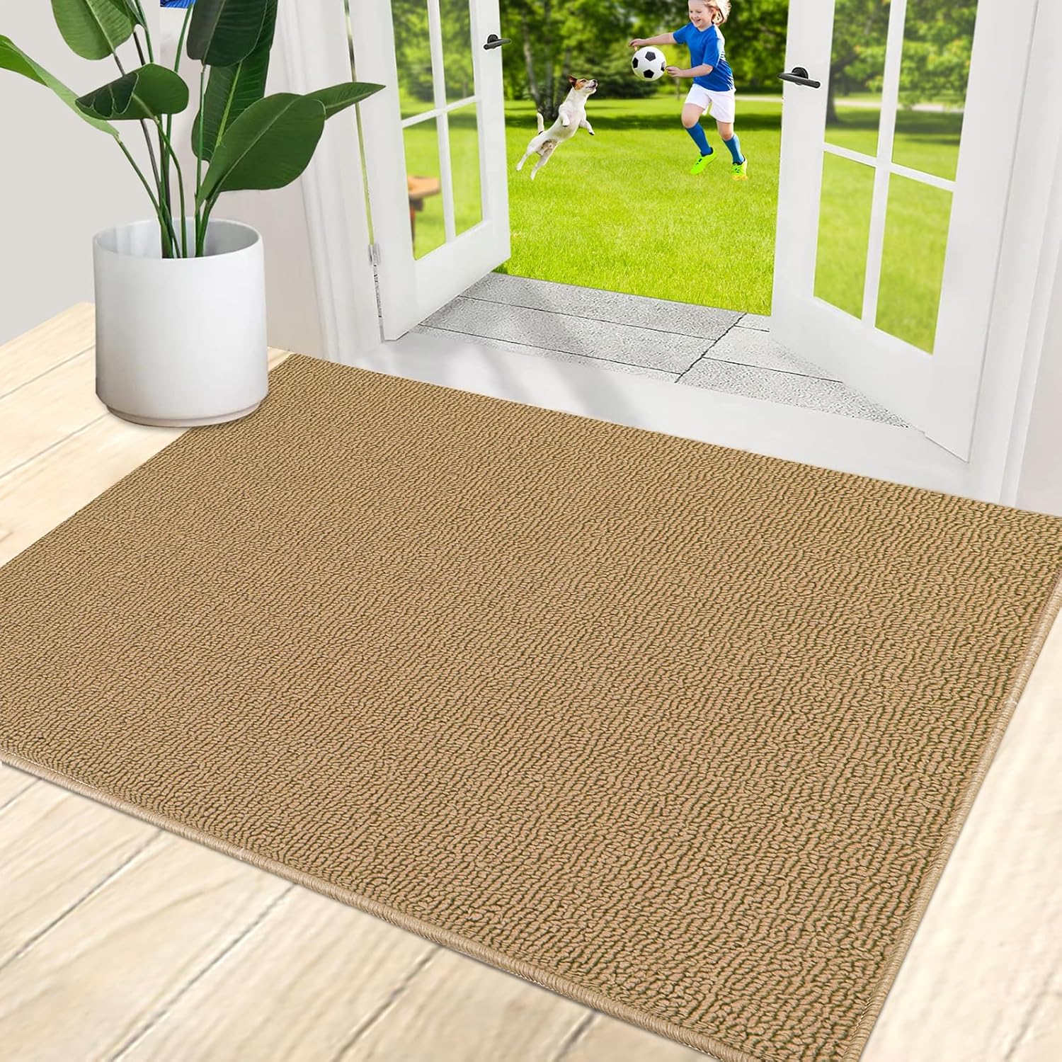 FONEYI Indoor Door Mat, Front Door Rug 24"x36" Non Slip