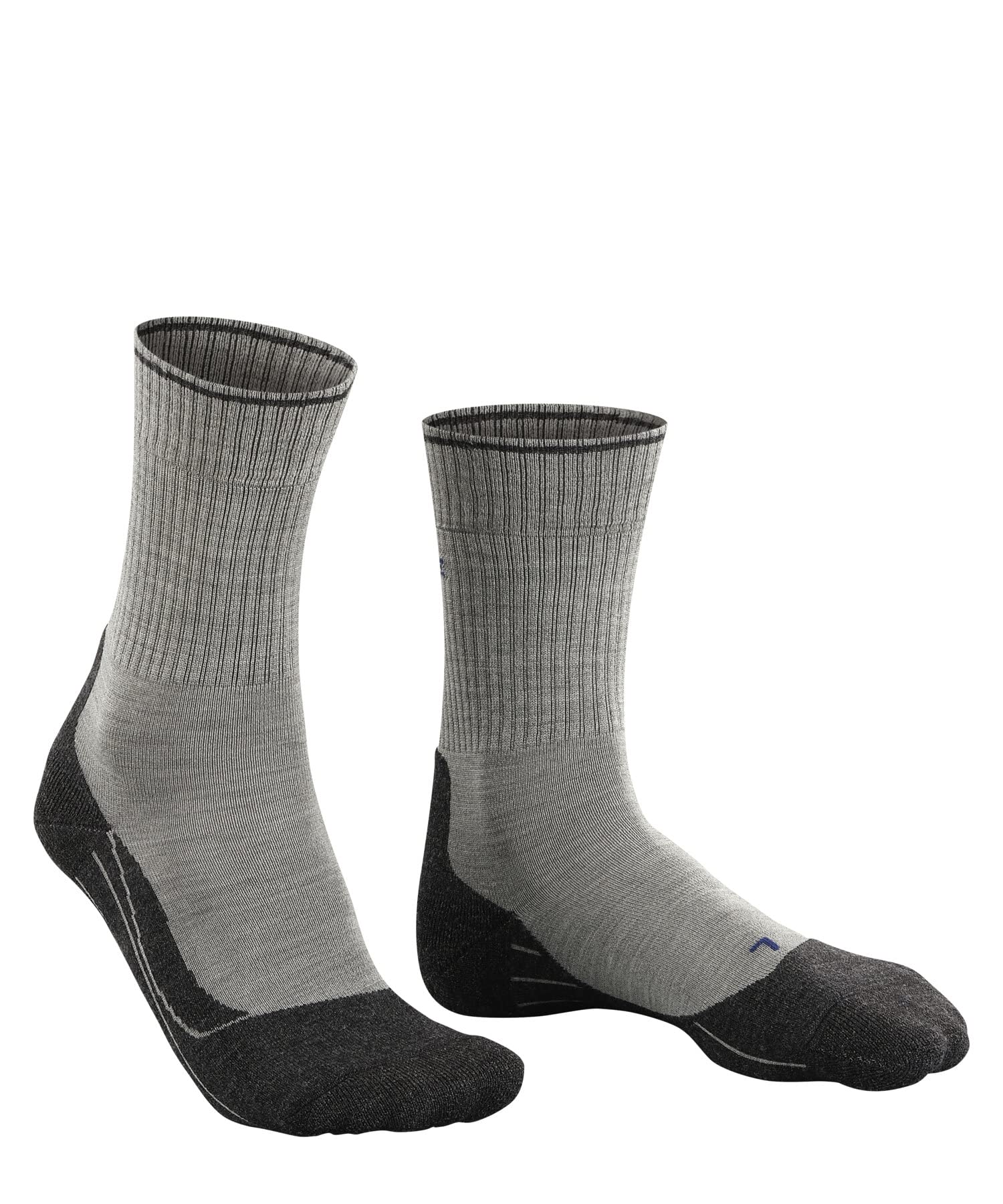 FALKE Męskie TK2 Wool Silk Skarpety Trekkingowe średnio wyściełane długie ciepłe na wędrówki bardzo wygodne oddychająca regulująca temperaturę neutralizująca zapachy wełna materiał funkcyjny 1 Para