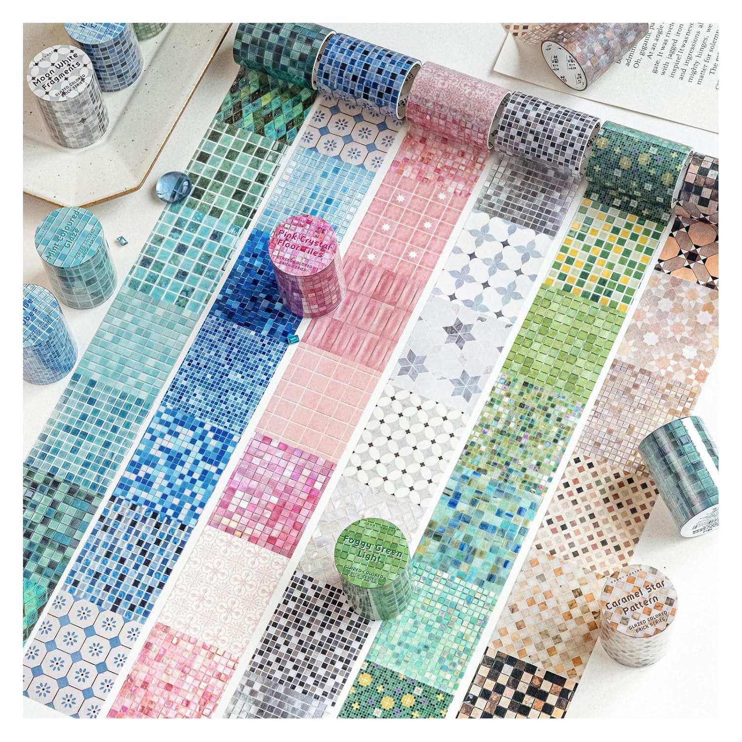 Washi Tape Stickers for Scrapbooking supplies, Watercolor Stickers for Card
