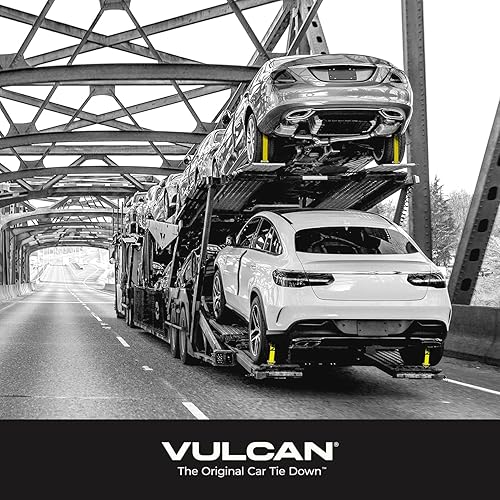Miniatura 7 de VULCAN Autohauler Amarre para Automóvil - Rodillo Tensor de Tres Abrazaderas - 120 Pulgadas - Paquete de 4 - Amarillo Clásico - Carga de Trabajo