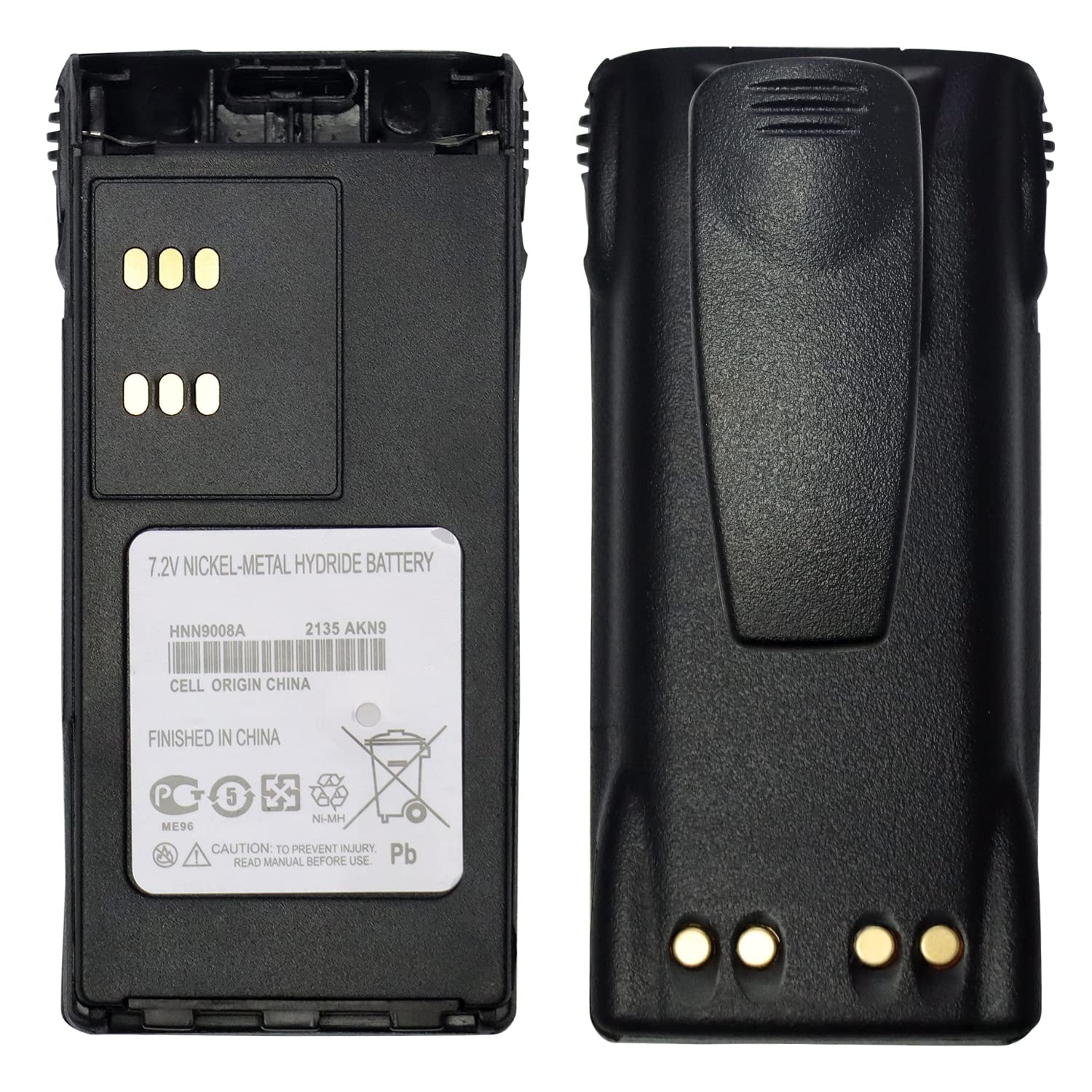 DDONG PLUS HNN9008 Battery HNN9008A [Upgraded] for Motorola HT PR Series GP MTX Series Two Way Ra-dio Batteries HNN9008AR HNN9008H HNN9009 HNN9012