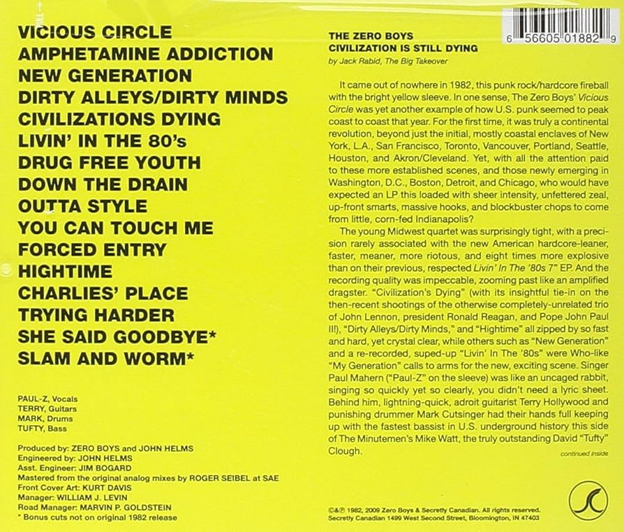 たまごZERO BOYS VICIOUS CIRCLE レコード Zero Boys – Vicious Circle – Vinyl (Pomona Label Address, LP