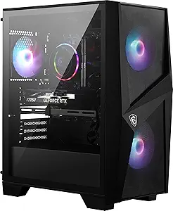 MSI Codex R Gaming Desktop: Intel Core i5-13400F, Geforce RTX 4060, 16GB DDR5, 1TB m.2 NVMe SSD, 80+ Gold PSU, WiFi, Keyboard & Mouse, DIY Friendly, Windows 11 Home: 13NUC5-087US