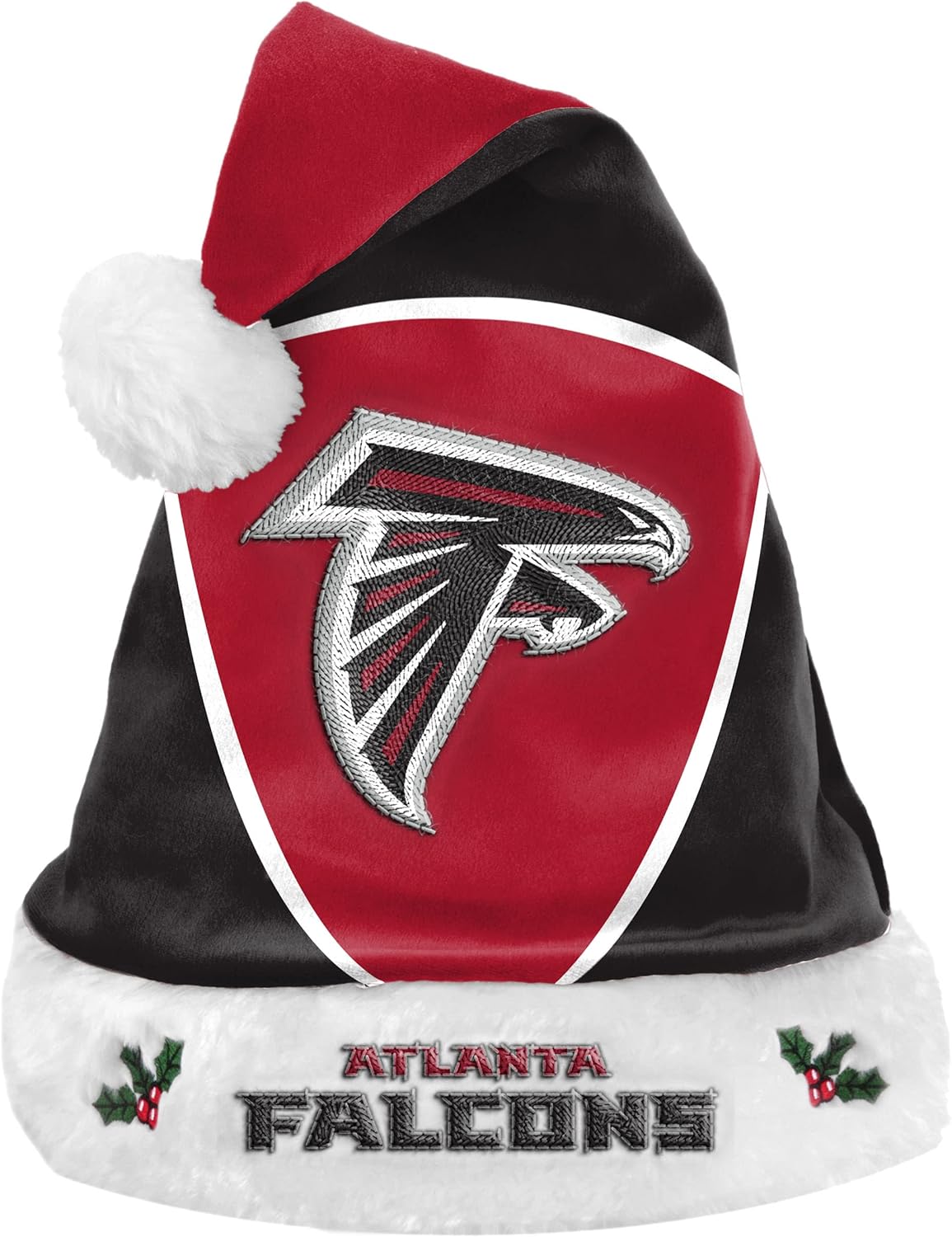 FOCO NFL Colorblock Santa Hat– Limited Edition Hat– Show Your Team Spirit with Officially Licensed Football Holiday Fan Gear