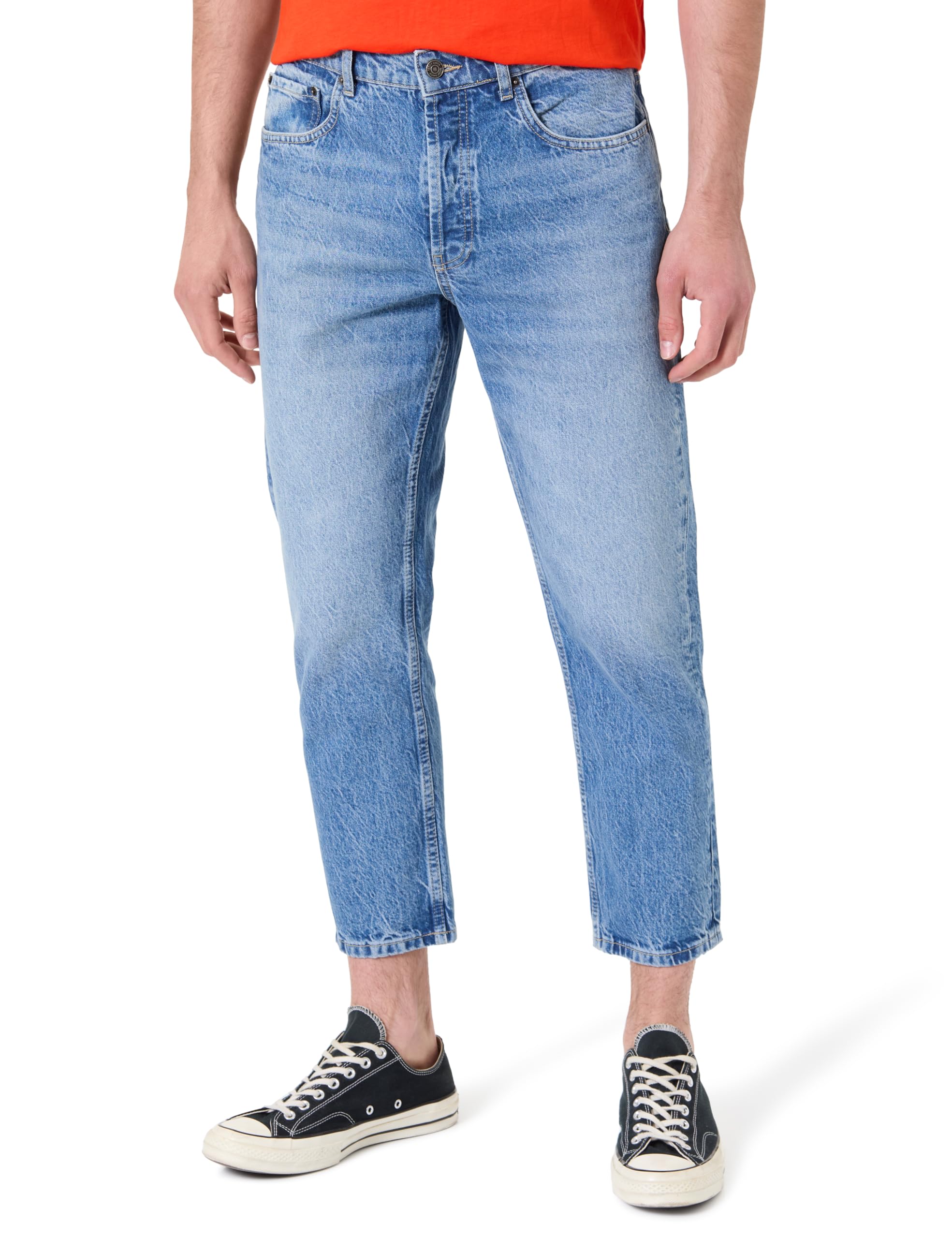 Teddy Smith Men Dad Cropped Dress Pants