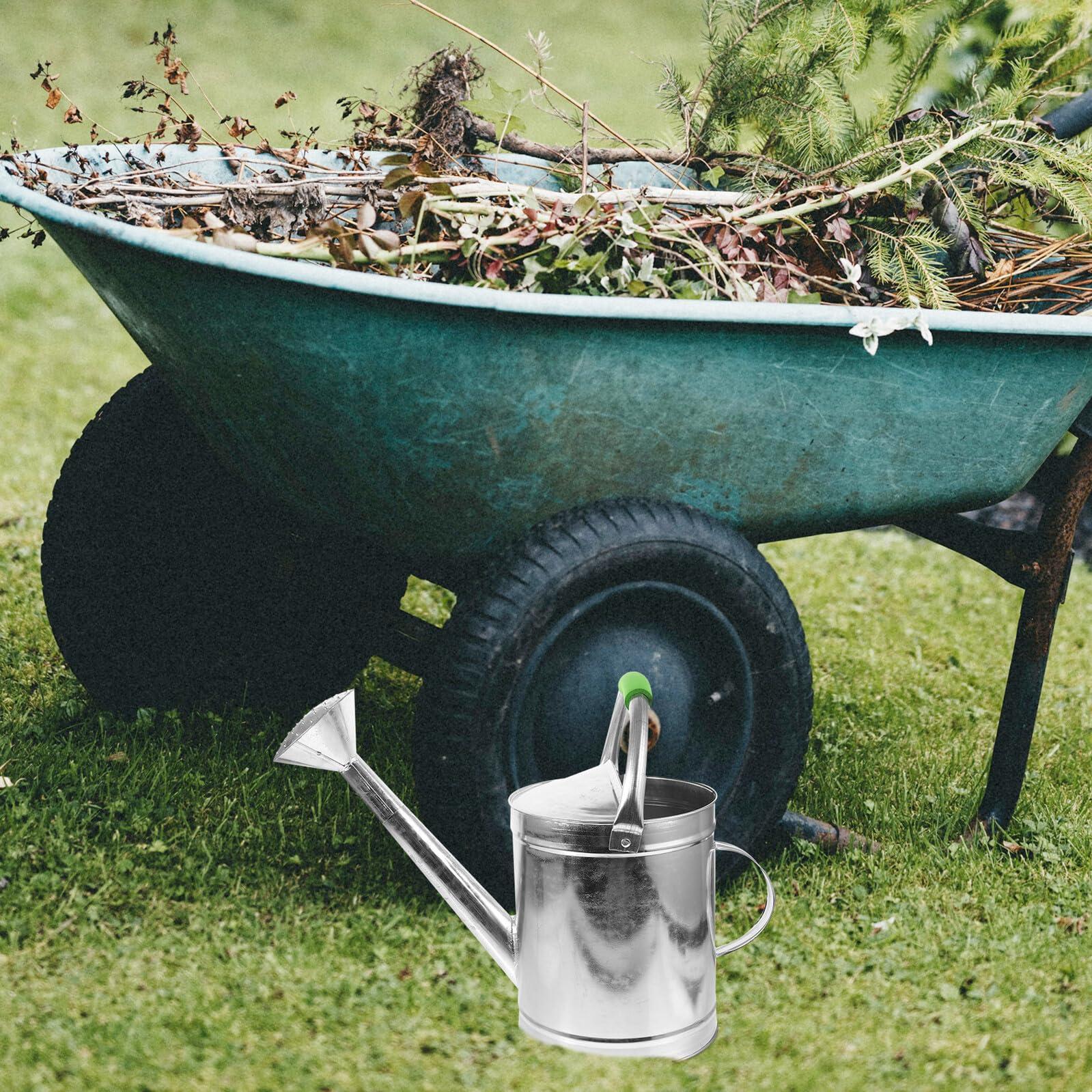 Veemoon Annaffiatoio Vintage in Metallo Resistente Allungato Beccuccio Annaffiatoio Da Interno Ed Esterno Per Piante e Bonsai Irrigatore Manuale Per Giardino e Balcone