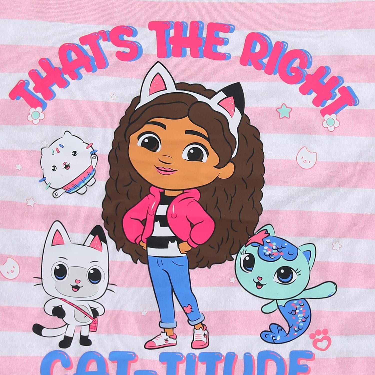 DREAMWORKS GABBY'S DOLLHOUSE Girls Short Sleeve T-Shirt and Bike Shorts Set for Toddler to Big Kids
