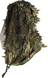 Titan 3D Camouflage Leafy Face Mask - One Size Fits All Hunting Gear, Full Face Mask with Mossy Oak Greenleaf Pattern, Pair with Ghillie Camo Suit, Designed for Turkey Hunting, Stalking Game & More