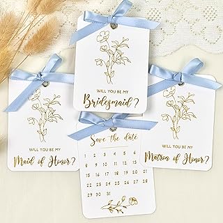 Bridesmaid Proposal Card Set - 8 Will You Be My Bridesmaid Card, 2 Maid Of Honor Proposal Card, 2 Matron Of Honor Proposal Card, Ask Bridesmaid Proposal Gifts, Wedding Bridesmaid Gifts Ideas