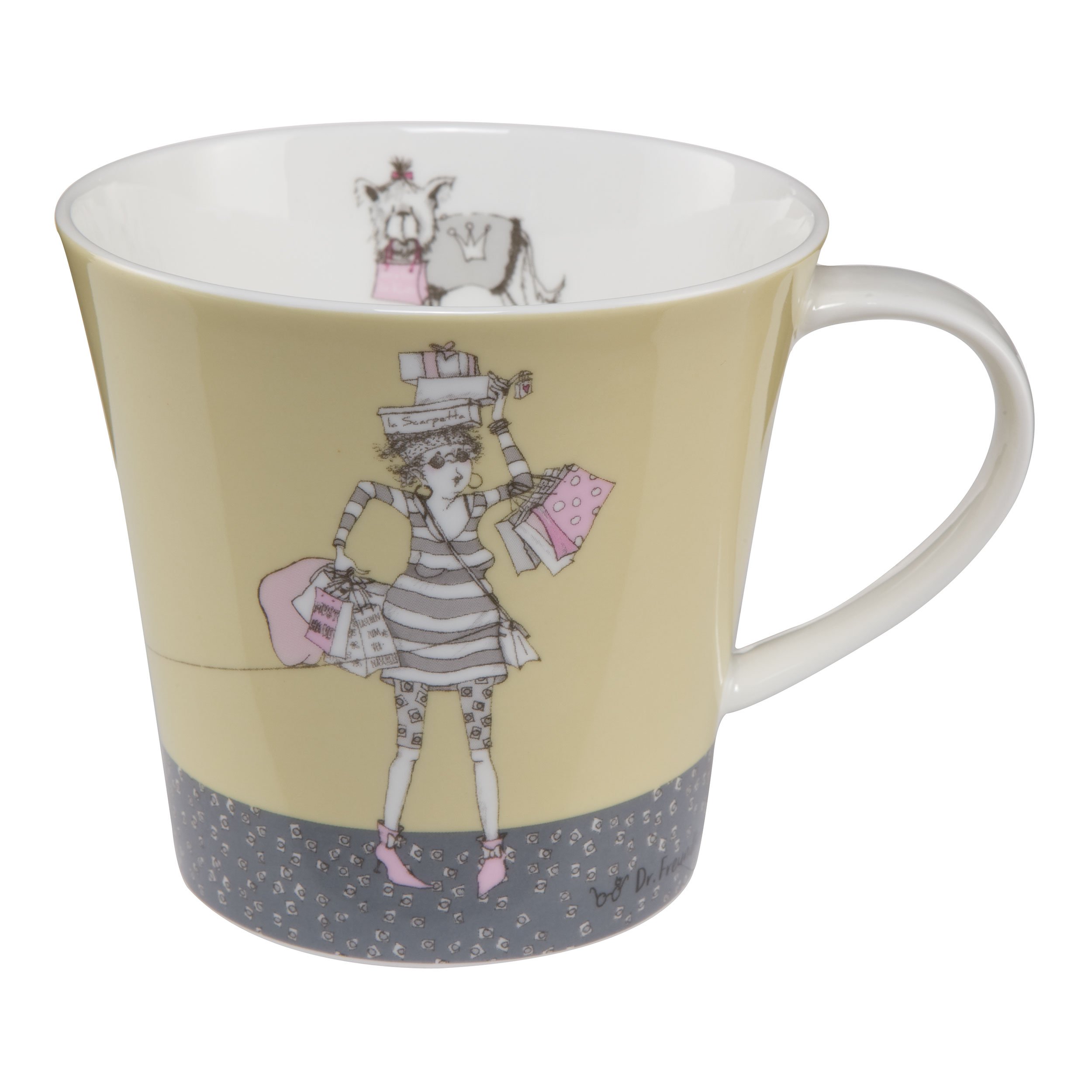 Goebel Künstlerbecher „Ich Muss Gar Nix“ – Fine Bone China Tasse Von Barbara Freundlieb, 13x10x9,5 Cm
