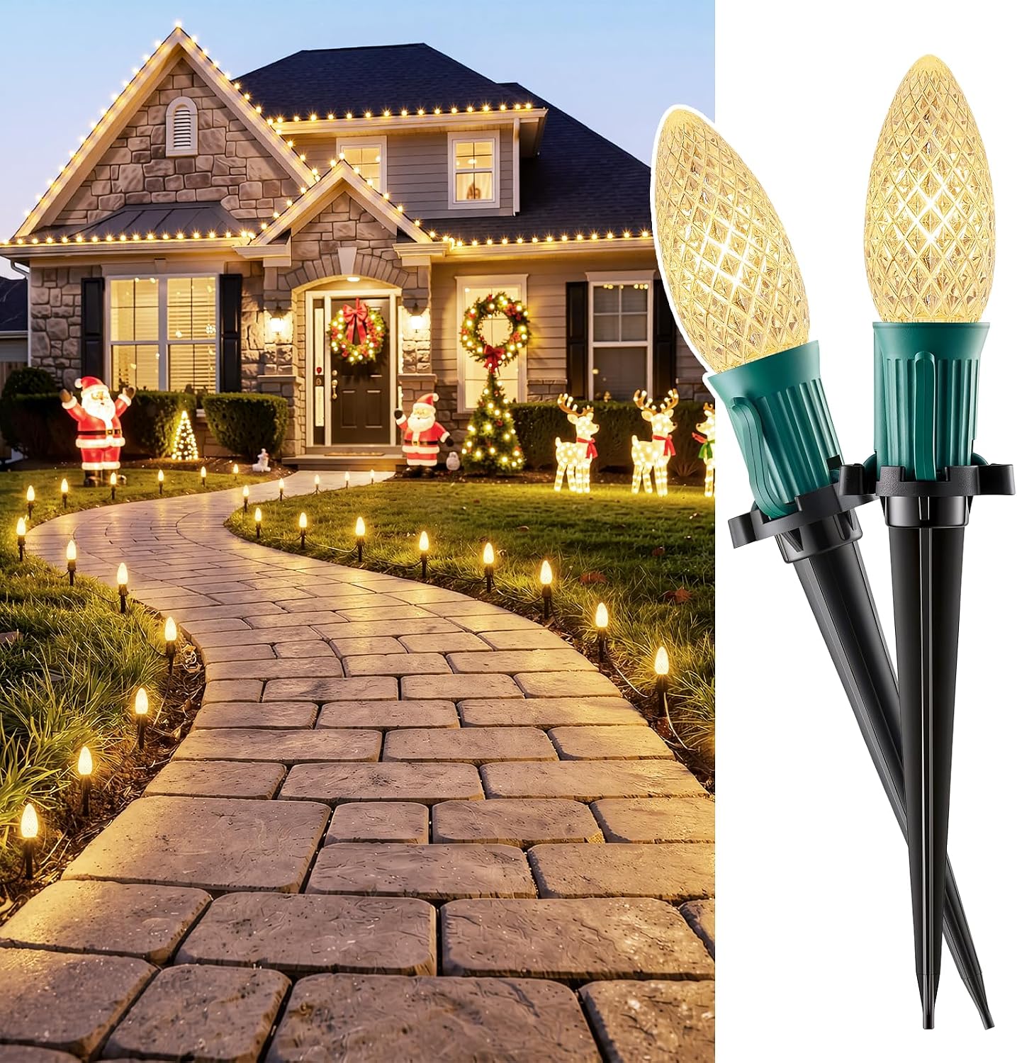 Brightown C9 Christmas Lights 26FT 20 LED