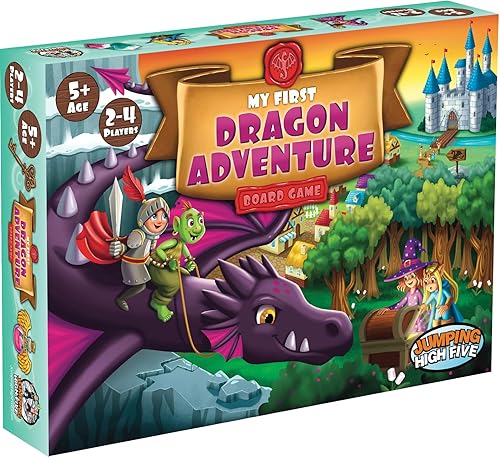 My First Dragon Adventure - Juego de mesa para niños salvan el reino, juego de aventura de fantasía para principiantes para niños de 5 años,