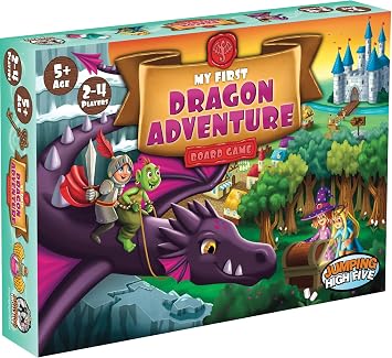 JH5 My First Dragon Adventure Board Game for Kids Ages 5+, Family Game | Introduction to fantasy adventure for kids. Easy to learn, exciting hands-on dragon fun, perfect for family game night.