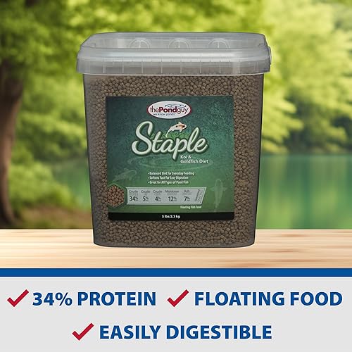 Miniatura 3 de The Pond Guy Alimento básico para peces koi y peces de colores, pellets flotantes de elección para el bienestar y la salud de los peces, nutrición