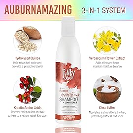 Punky Colour 3-in-1 Color Depositing Hair Cleanser & Conditioner, 8.5 fl oz. (AuburnAmazing)