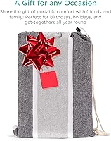 Vista 4 de Best Choice Products Hamaca doble de algodón estilo brasileño para 2 personas para interiores y exteriores con bolsa de transporte portátil - Acero