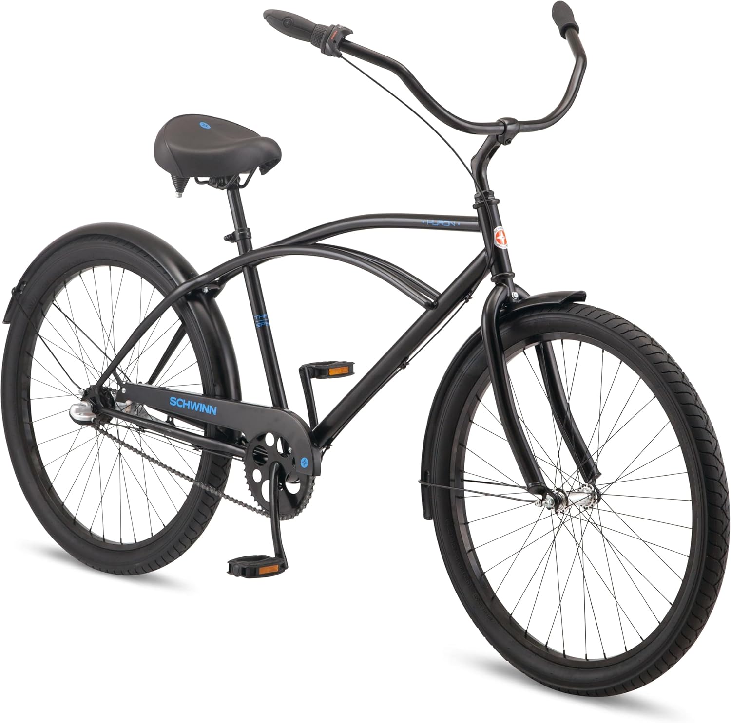 Schwinn ブラック クルーザー自転車 Schwinn - Brandclub - Schwinn Huron Beach Cruiser Bike for