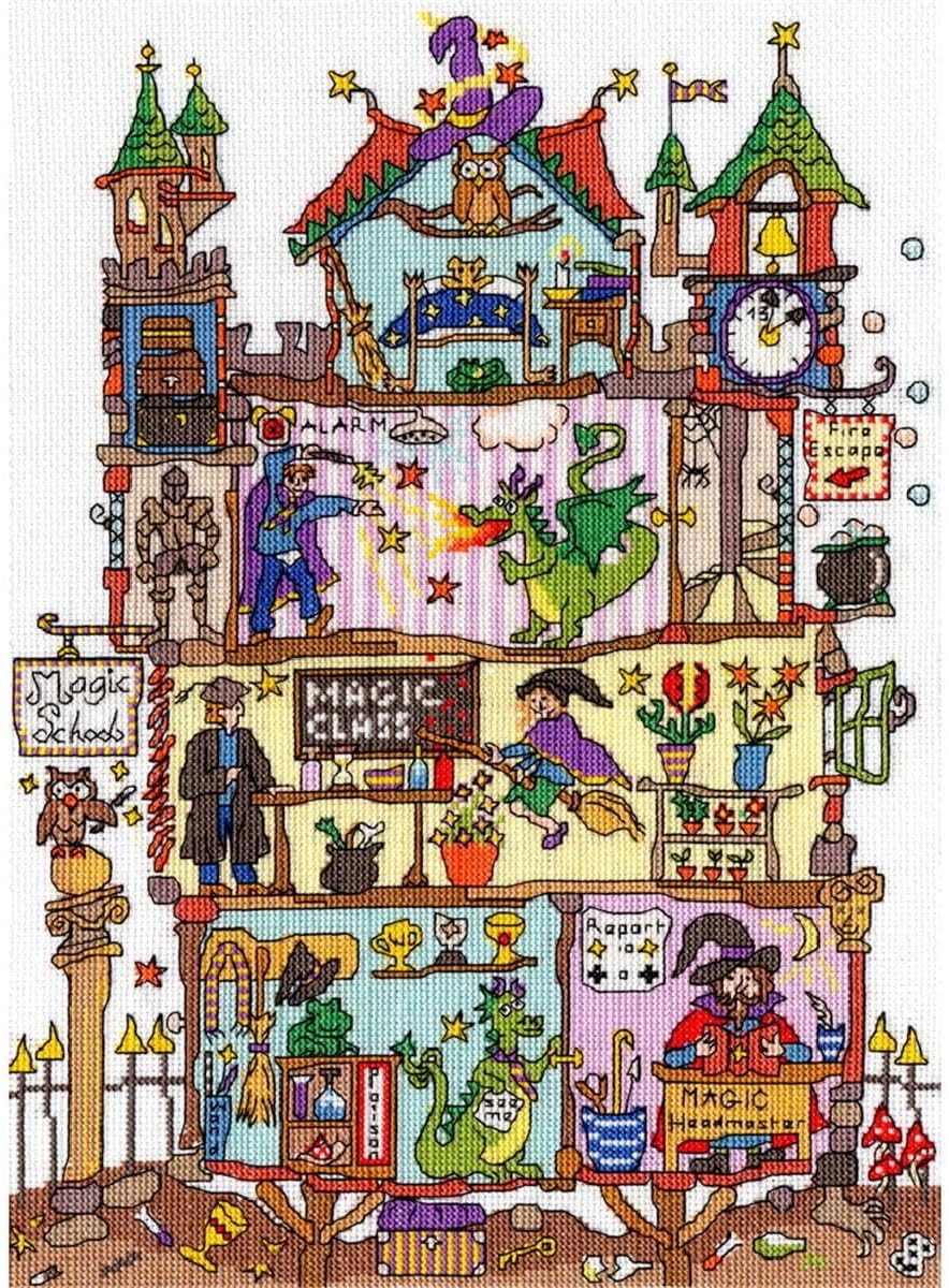 Bothy Threads Cut Thru' Magic School Cross Stitch Kit