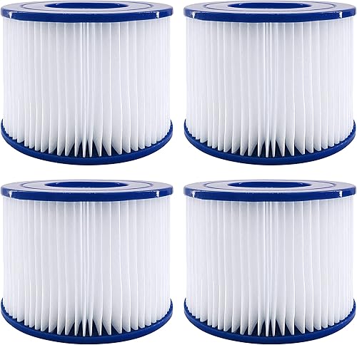 Wowreed Filtro de spa tipo VI reemplaza a Coleman Saluspa, Bestway, Lay-Z-Spa Jacuzzi, paquete de 4